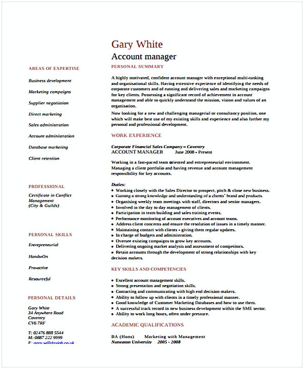 Corporate Account Manager Corporate Account Manager