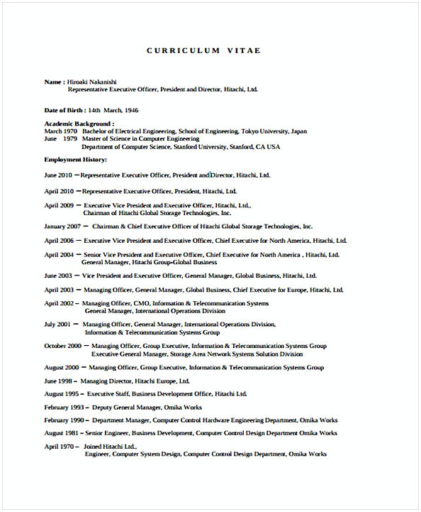 Executive Resume Executive Resume