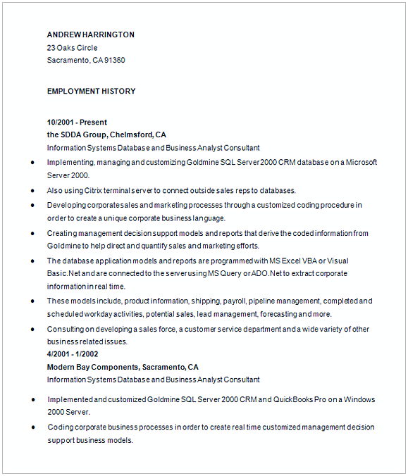 Experience Business Analyist Resume 1 Experience Business Analyist Resume 1
