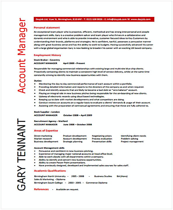 Experienced Manager Experienced Manager