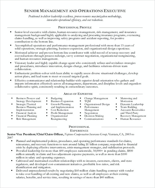 Operations Manager Resume Example Operations Manager Resume Example