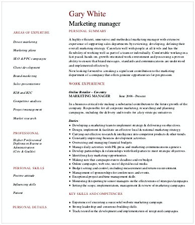 Product Marketing Manager Resume Product Marketing Manager Resume
