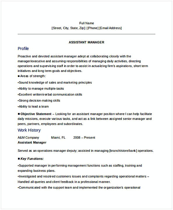 Sales Assistant Manager Resume 1 Sales Assistant Manager Resume 1
