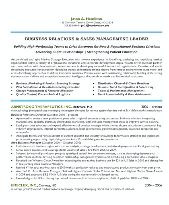 Sales and Marketing Manager Resume 1 Sales and Marketing Manager Resume 1