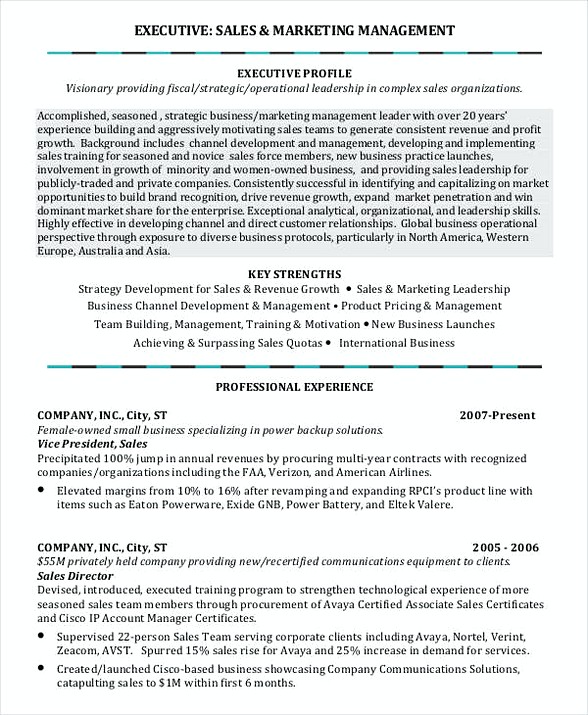 Sales and Marketing Manager Resume Sales and Marketing Manager Resume