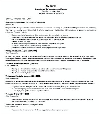 Senior Product Manager Resume Senior Product Manager Resume