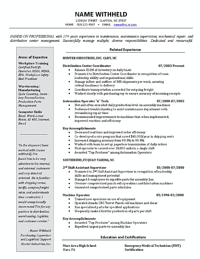 inventory control manager resume inventory control manager resume