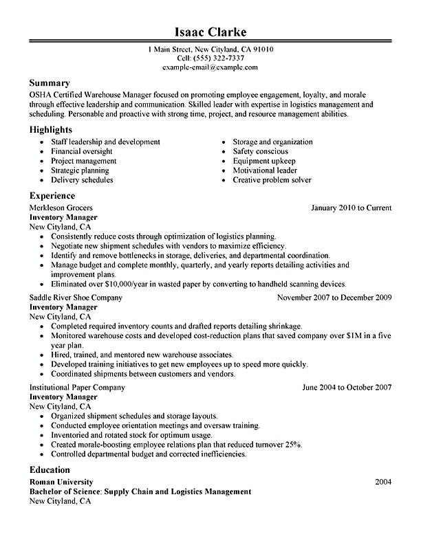 inventory manager warehouse and production inventory manager warehouse and production