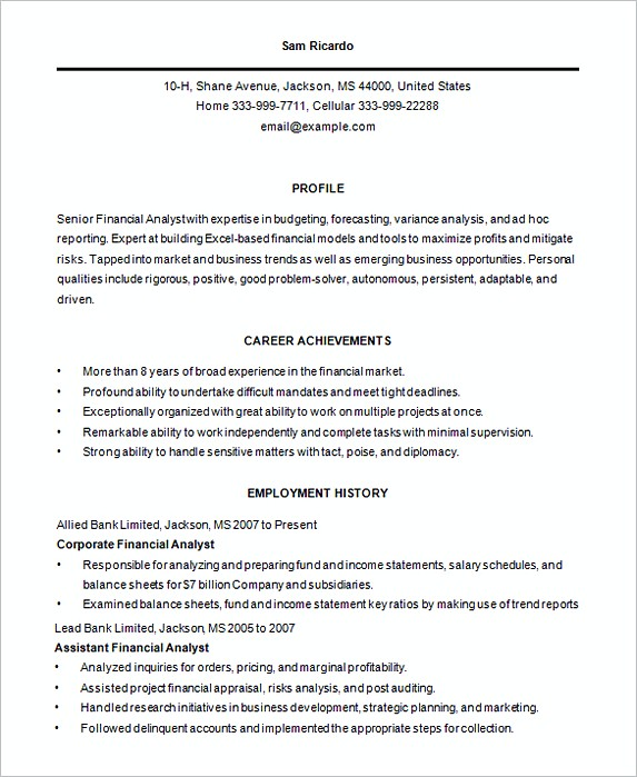 professional Business Analyist resume template professional Business Analyist resume template