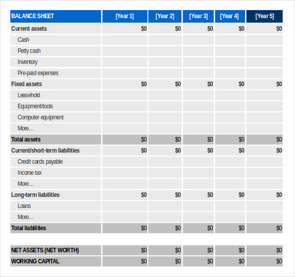 Balance Sheet Inventory Example Template Balance Sheet Inventory Example Template