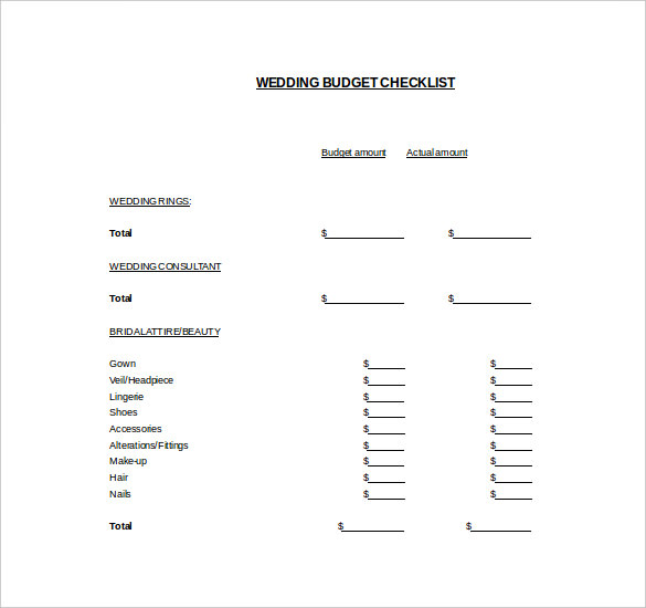 Easy To Edit Wedding Budget Template For Easy To Edit Wedding Budget Template For