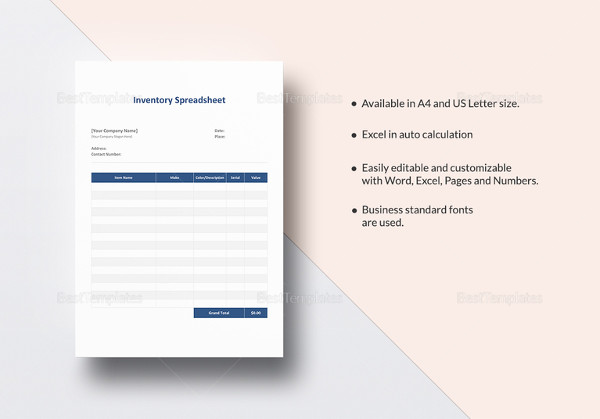 Inventory Spreadsheet Template Inventory Spreadsheet Template