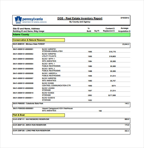 Real Estate Inventory Report PDF Real Estate Inventory Report PDF