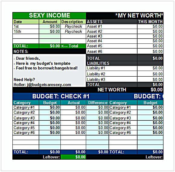 Sample Budget Planner Excel Sample Budget Planner Excel