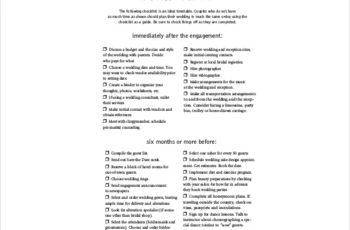 Wedding Budget Planning PDF