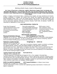 Materials Manager Resume sample Materials Manager Resume sample