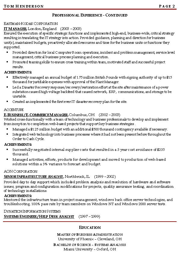 continuity risk managnment resume example continuity risk managnment resume example