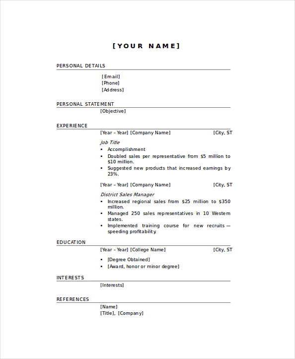 Elegenat Sales Manager Resume Format Elegenat Sales Manager Resume Format