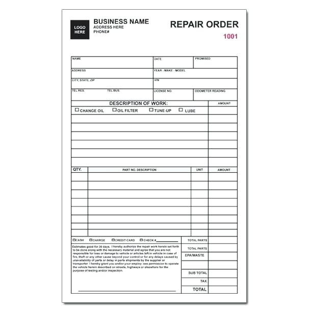 40 Work Order Template Free Download Word Excel Pdf Auto Shop Work Order Templates At