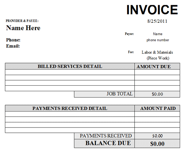 automobile invoice template   April.onthemarch.co