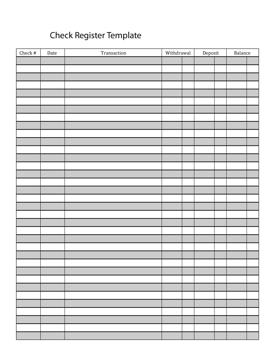 Blank Check Register Template Charlotte Clergy Coalition
