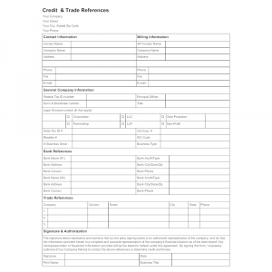 Business Credit Reference Form | charlotte clergy coalition