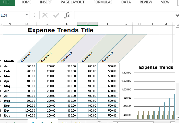 Small Business Expense Sheet For Excel