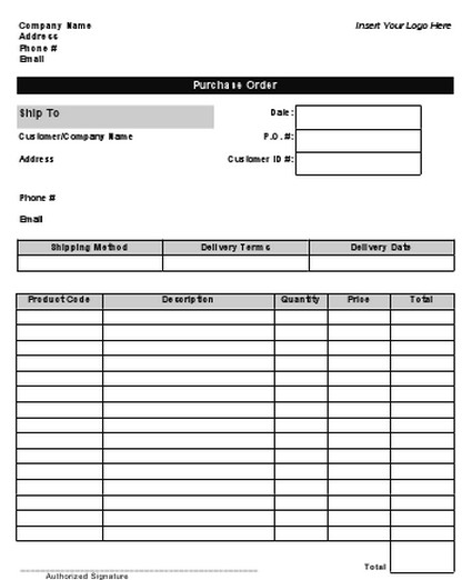 Business Form Templates Collection Template