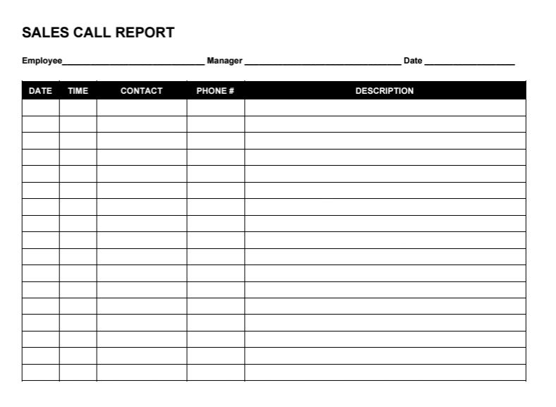 Free Sales Call Reporting Template: PDF, DOCX & Auto CRM Reports