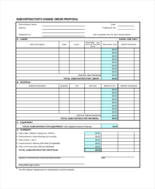 subcontractor proposal template contractor proposal template 13 