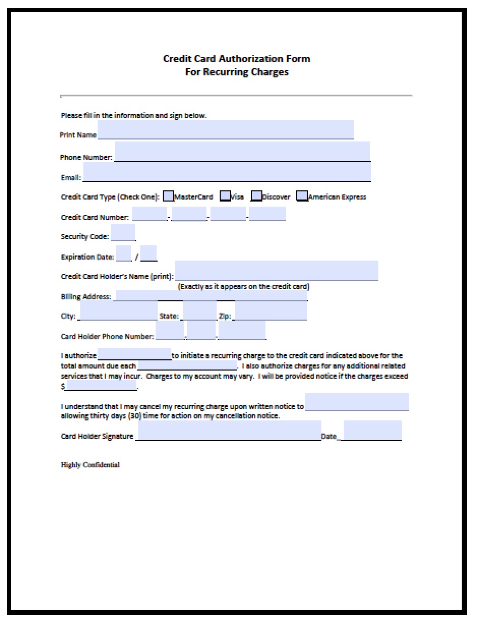 Credit Card Authorization Form Pdf | charlotte clergy coalition