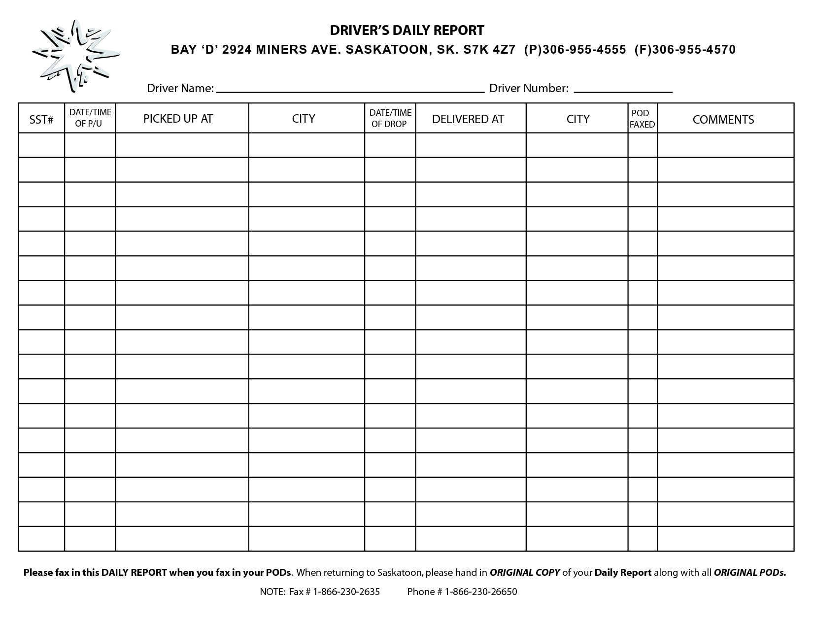 delivery log sheet template   Boat.jeremyeaton.co
