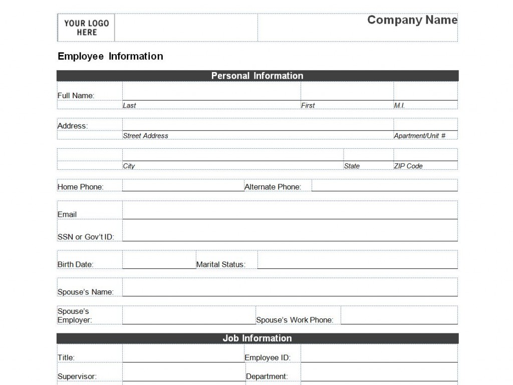 excel template employee information   April.onthemarch.co