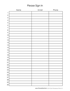 Event Sign In Sheet Template   16+ Free Word, PDF Documents 
