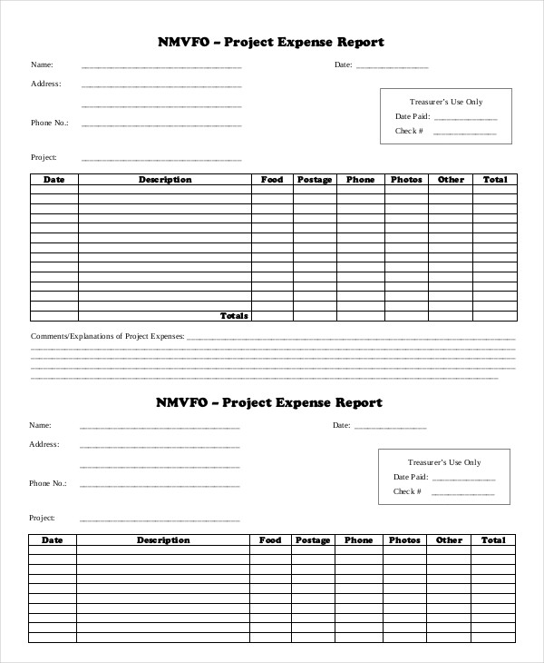 Expense Report Template   11+ Free Sample, Example, Format | Free 