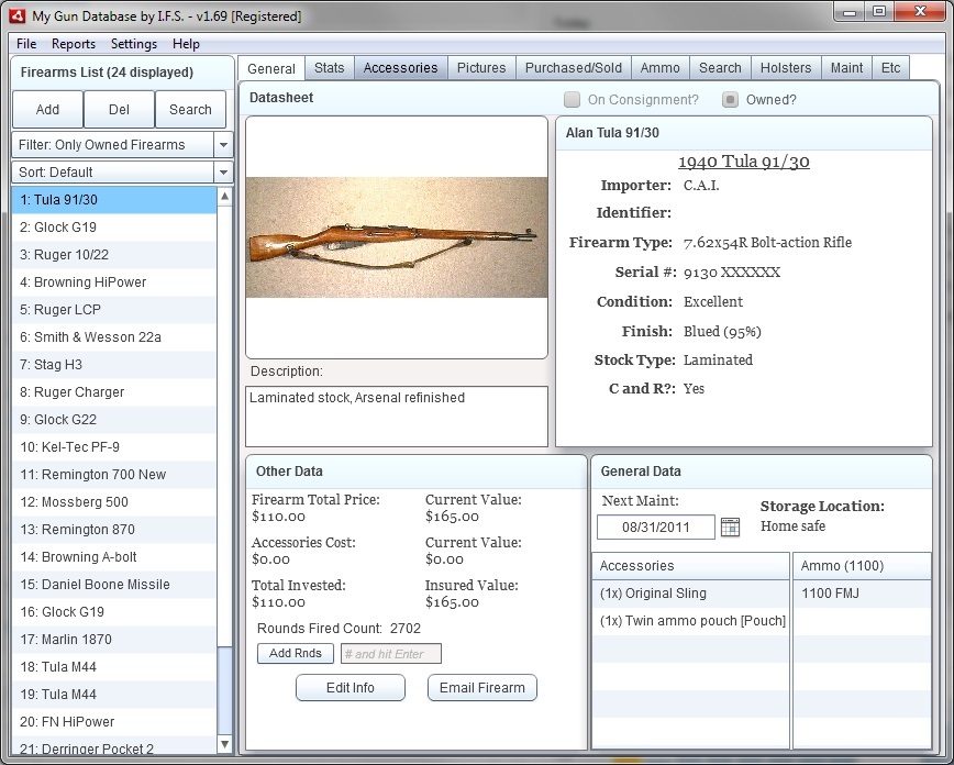 firearm inventory software