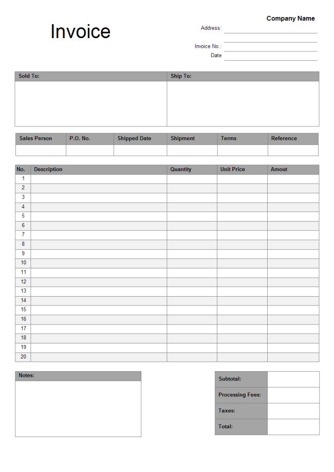 free business forms templates free and printable business form 