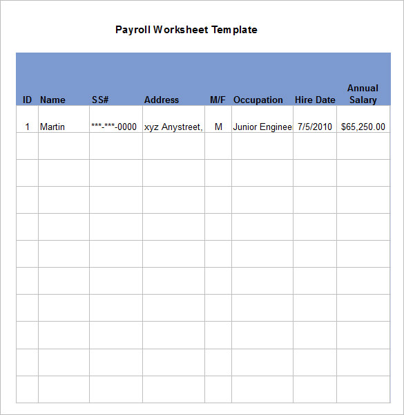 free payroll template download   April.onthemarch.co