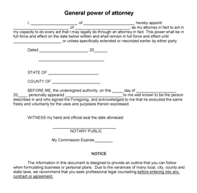 template for power of attorney   Kleo.beachfix.co