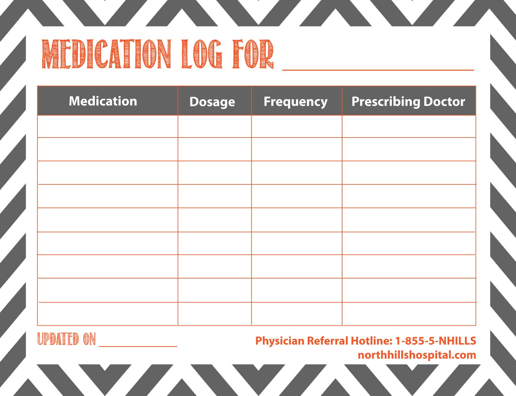 Free Printable: Medication Log | Pinterest | Free printable, Logs 