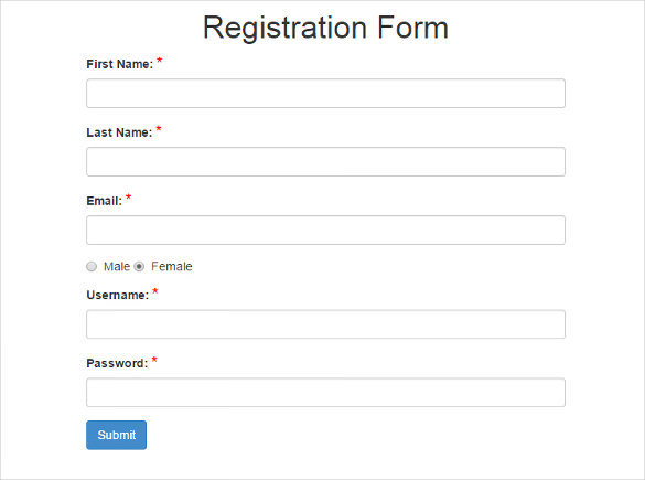 free registration form template 15 best php registration form 