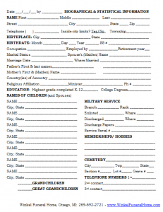 Funeral Planning Guide   St. Matthew's