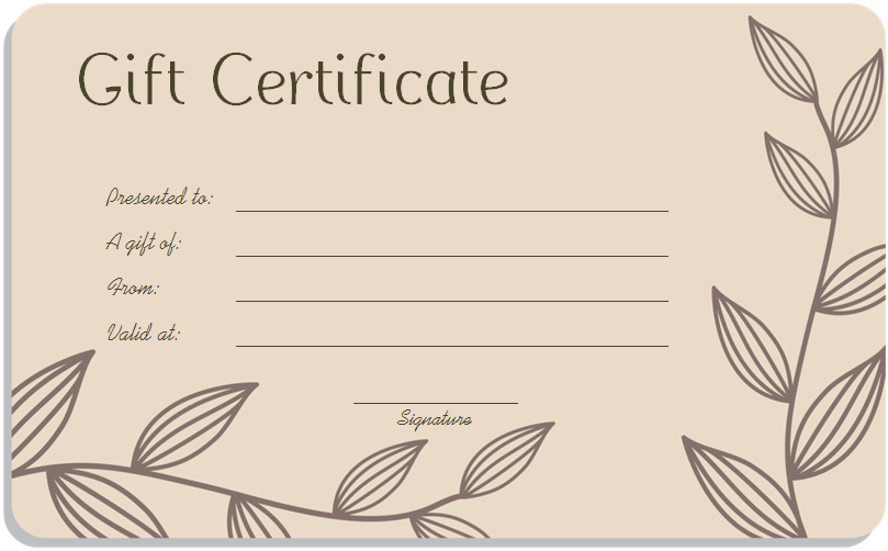 gift certificate template google docs gift certificate template 