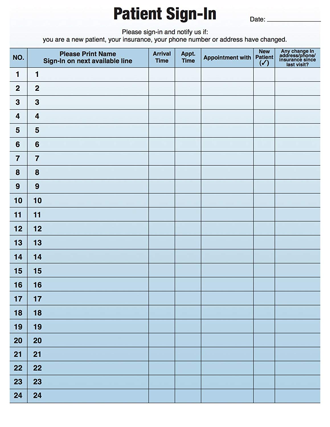 Protect Your Patients' Privacy with HIPAA Compliant Sign in Sheets