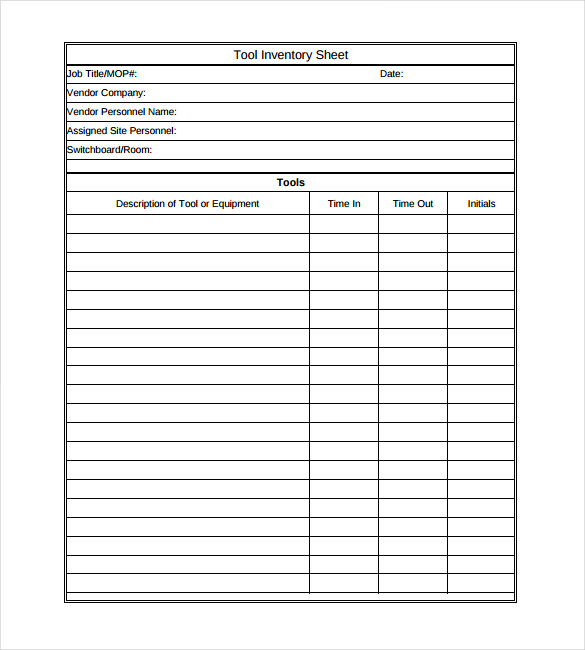 Inventory Template – 25+ Free Word, Excel, PDF Documents Download 