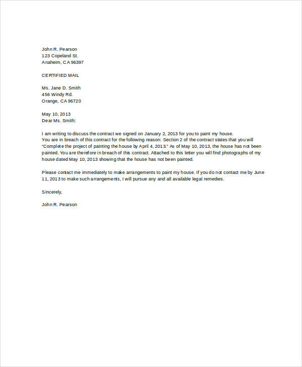 Letter of Termination Template 8+ Free Word, PDF Document 