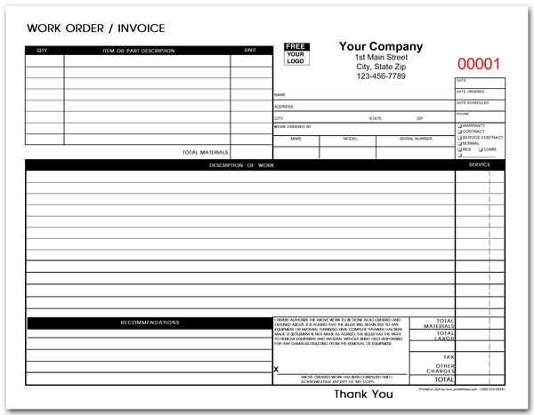 Mechanic Work Order Template | charlotte clergy coalition