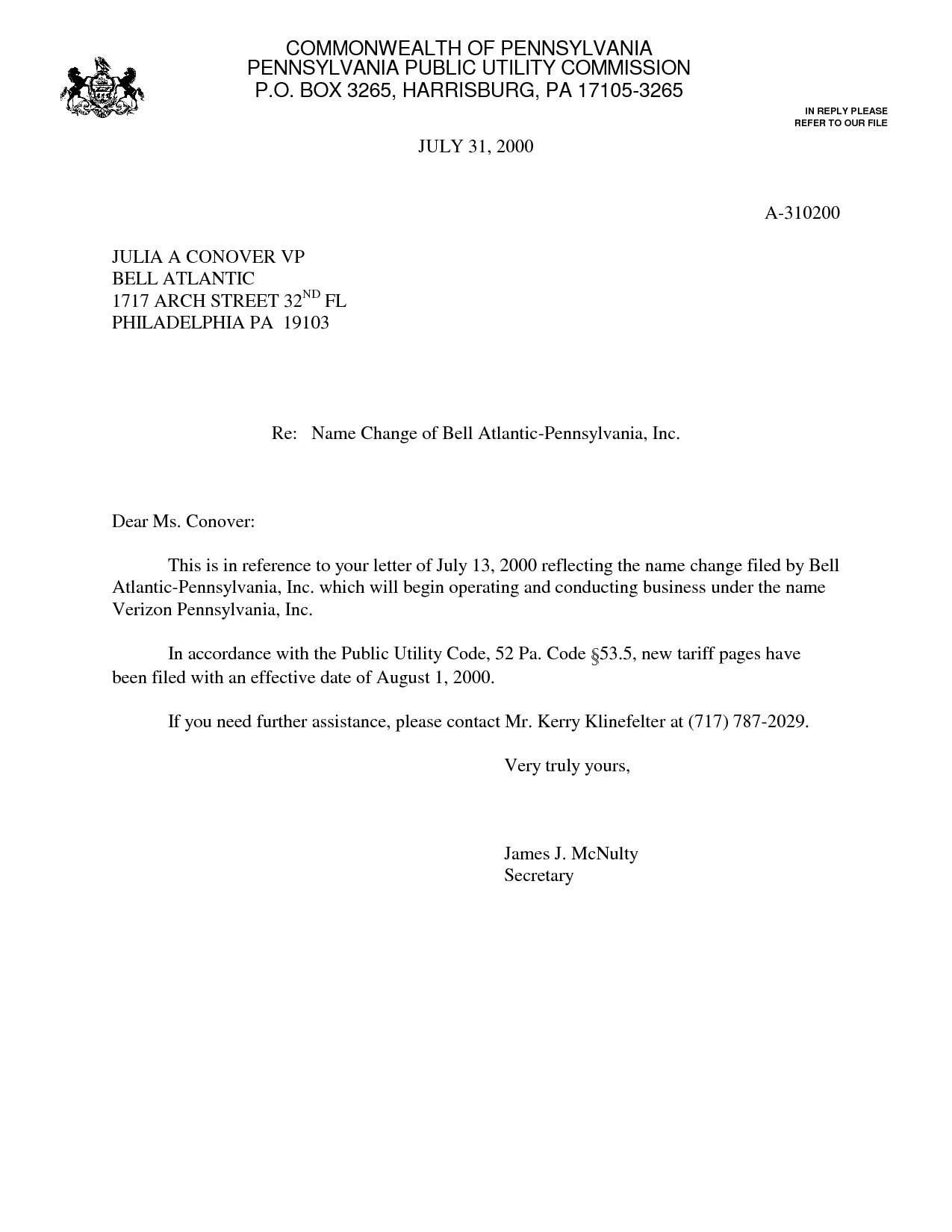 39 INFO NOTIFICATION LETTER CHANGE OF COMPANY NAME PRINTABLE DOWNLOAD 