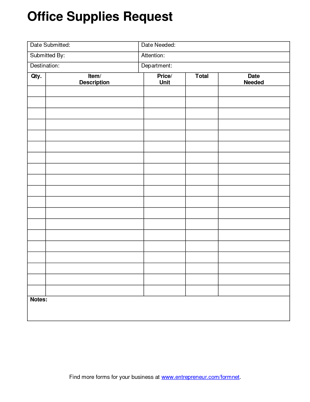 supply order form template office supplies order form template 