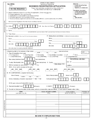 Business Registration Form | Business form templates
